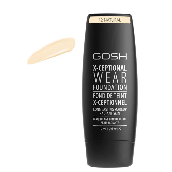 Fondotinta Gosh X-Ceptional Wear Long Lasting Makeup 12 Natural 35ml