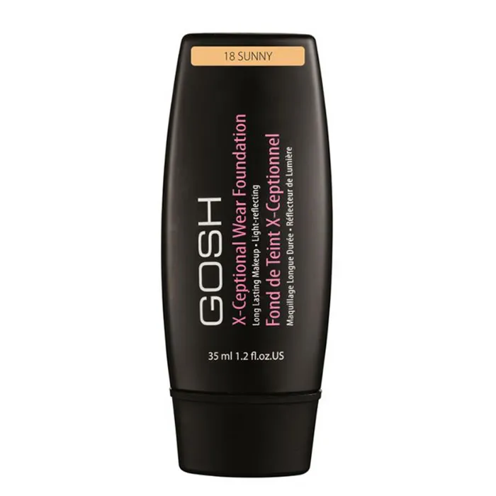 Fondotinta Gosh X-Ceptional Wear a lunga tenuta, 18 Sunny, 35 ml