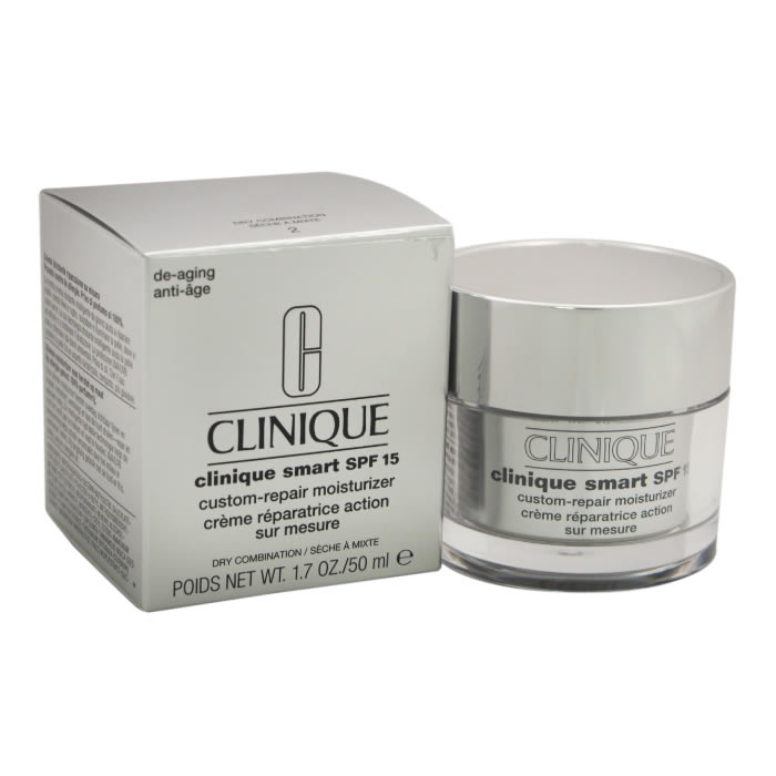 Repairing moisturizing cream. Clinique Smart SPF 15 Custom-Repair Moisturizer. Clinique Smart Custom-Repair Moisturizer SPF 15 Dry combination. Clinique Smart SPF 15 15 мл. Clinique Smart broad Spectrum SPF 15 Custom Repair Moisturizer.