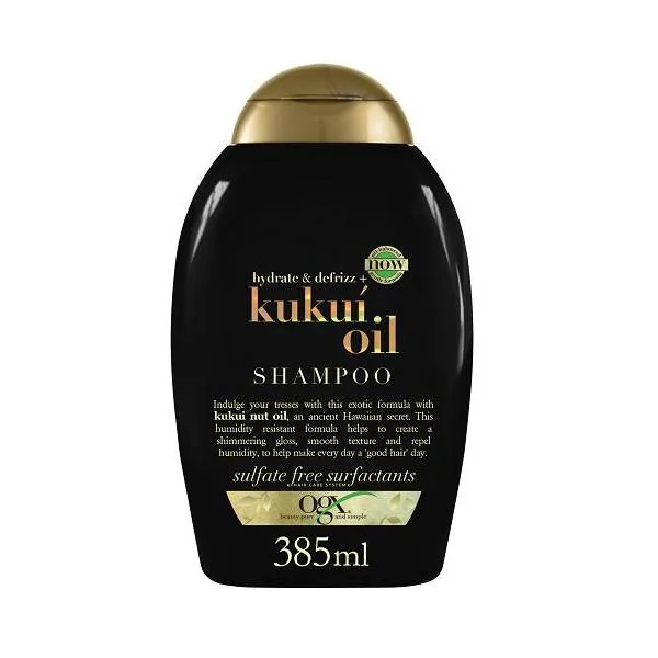 Shampoo per capelli anticrespo Ogx Kukui Oil 385ml