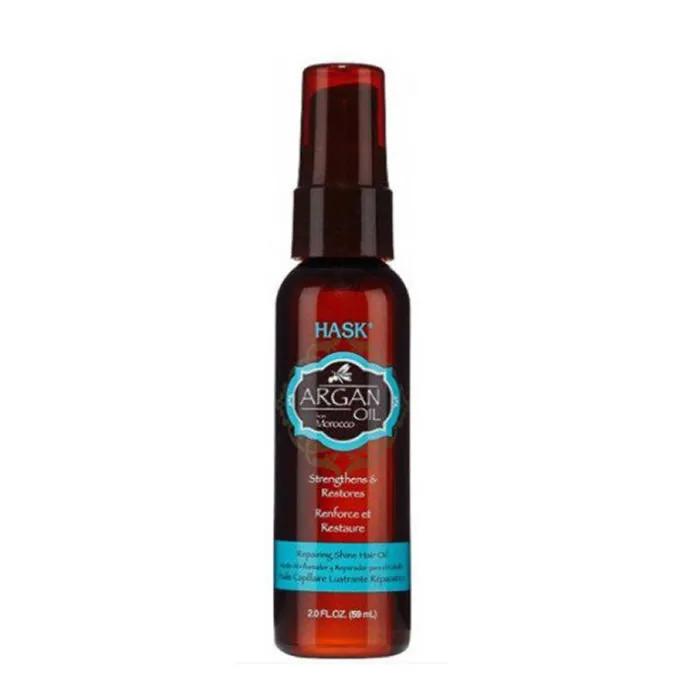 Olio riparatore e lucidante all’olio di Argan Hask 59 ml