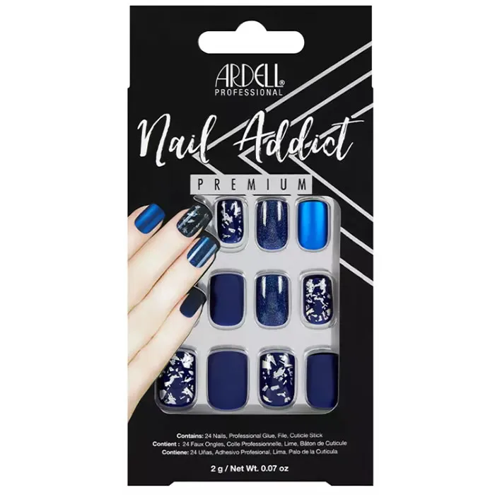 Unghie finte blu opaco Ardell Nail Addict