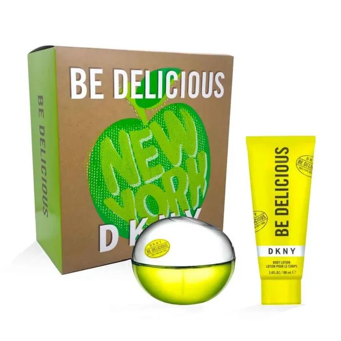 DKNY Be Delicious Eau De Parfum Spray 100ml Set 2 Pezzi