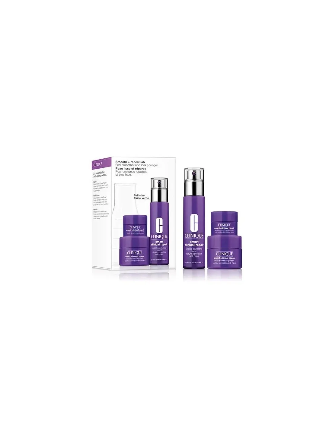 Clinique Set Smart Serum 30ml Crema antirughe 15ml Crema antirughe occhi 5ml