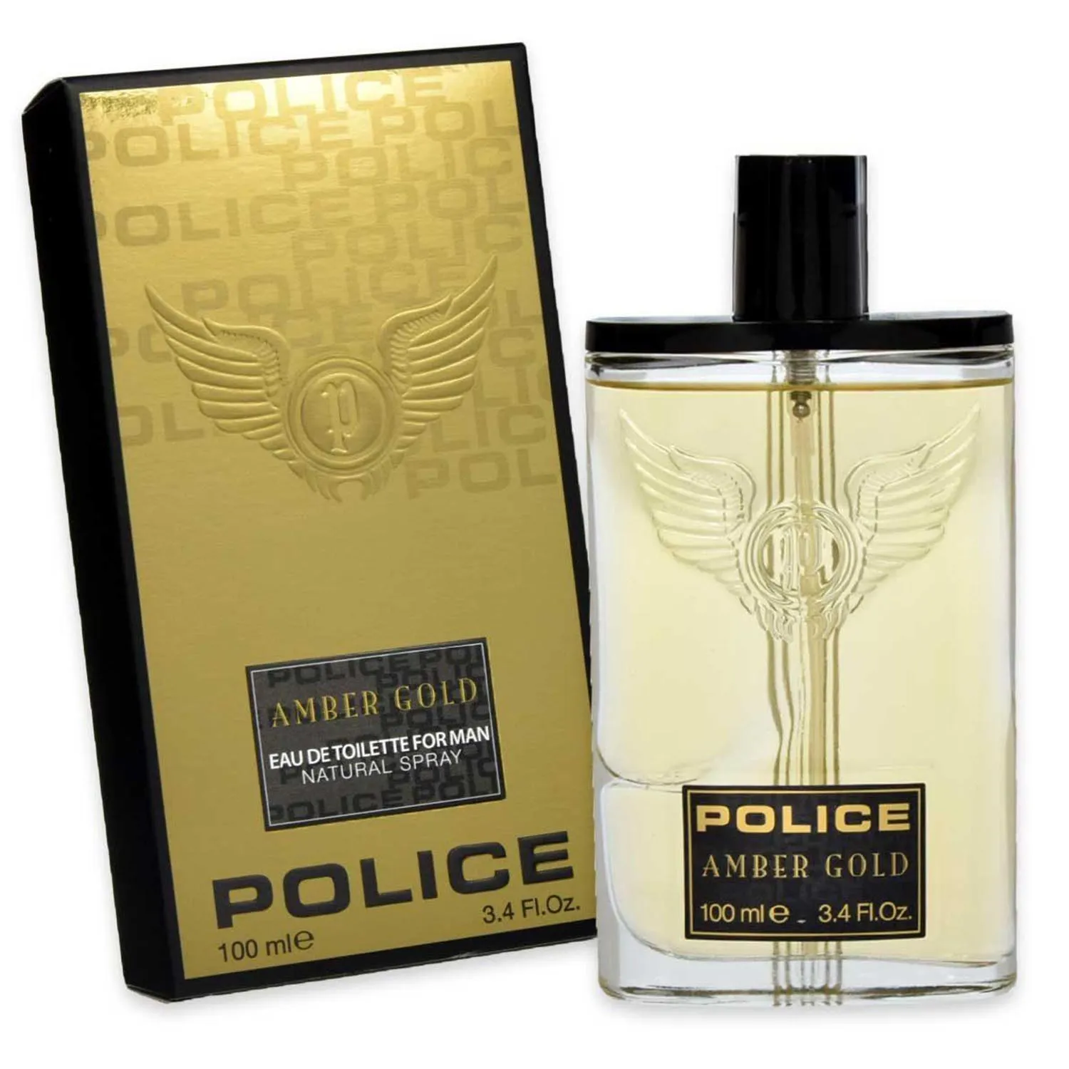 Police Amber Gold Eau De Toilette per uomo 100 ml Spray