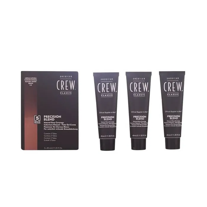 American Crew Precision Blend Natural Grey Coverage Trio Pack 3 x 40ml Medium Natural