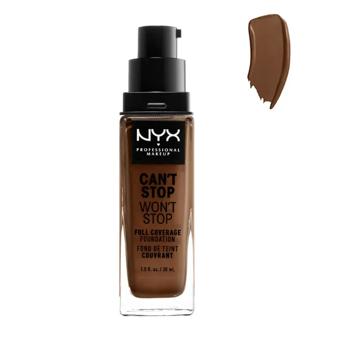 Nyx Can´t Stop Won´t Stop Fondotinta Full Coverage Cocoa 30ml