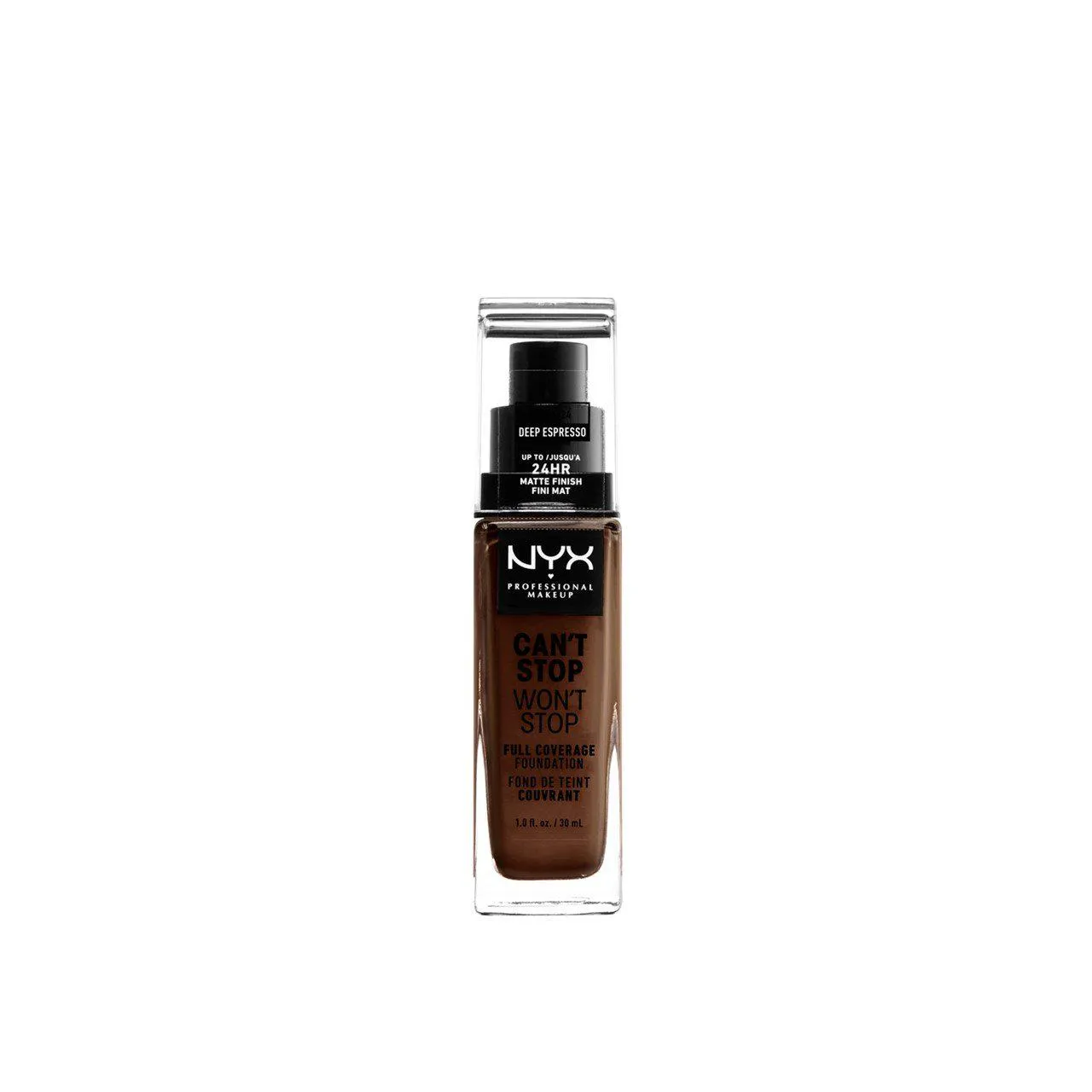 Nyx Can’t Stop Won’t Stop Full Coverage Foundation Deep Espresso 30ml