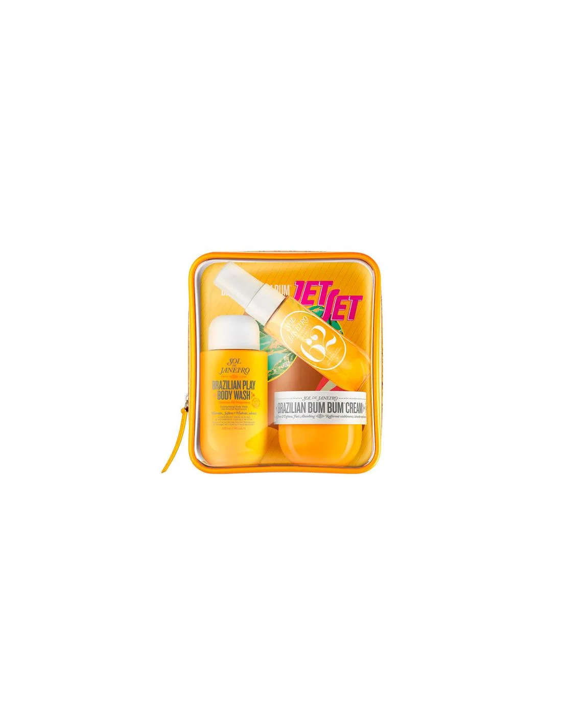 Sol De Janeiro Bum Bum Jet Gift Set 50ml Brazilian Bum Bum Body Cream + 90 Shower Gel + 30ml Cheirosa ’62 Body Mist