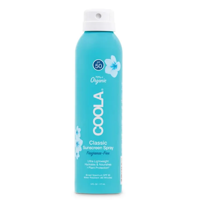 Coola Classic Body Organic Sunscreen Spray SPF 50 Senza Profumo 177ml