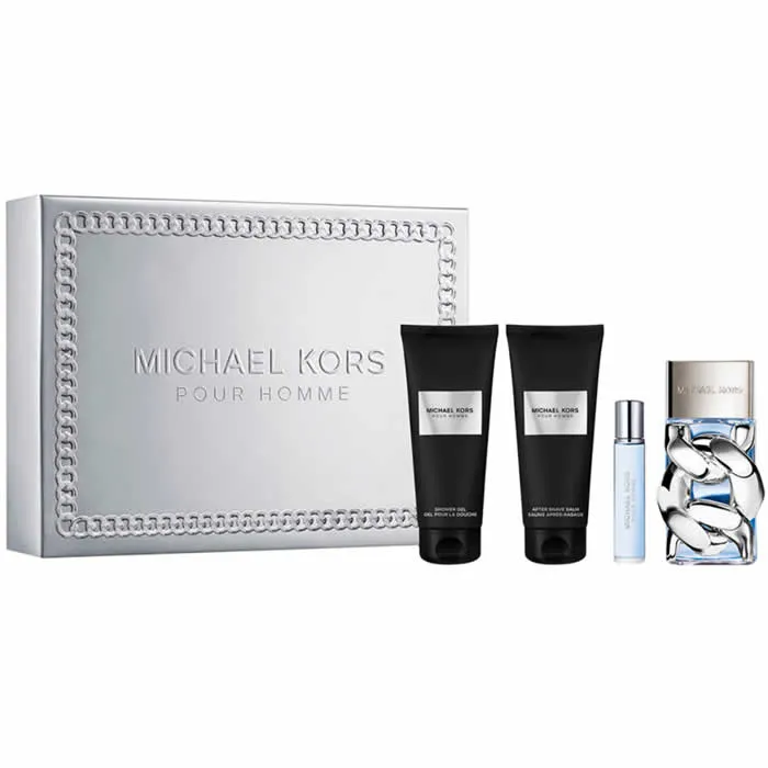 Michael Kors Pour Homme Eau de Parfum Spray 100ml Set da 4 Pezzi