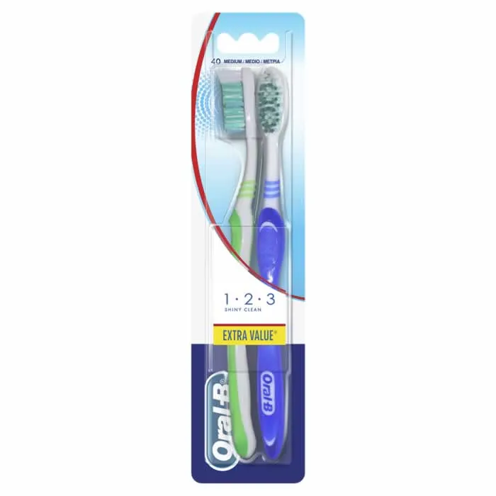 Spazzolino Oral-B Shiny Clean Medium 2 unità