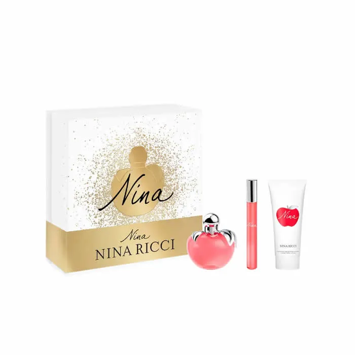 Nina Ricci Nina Eau de Toilette Spray 50ml Set di 3 pezzi