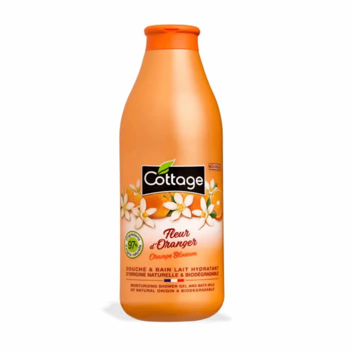Gel doccia idratante e latte da bagno Cottage Fleur D’Oranger 750 ml