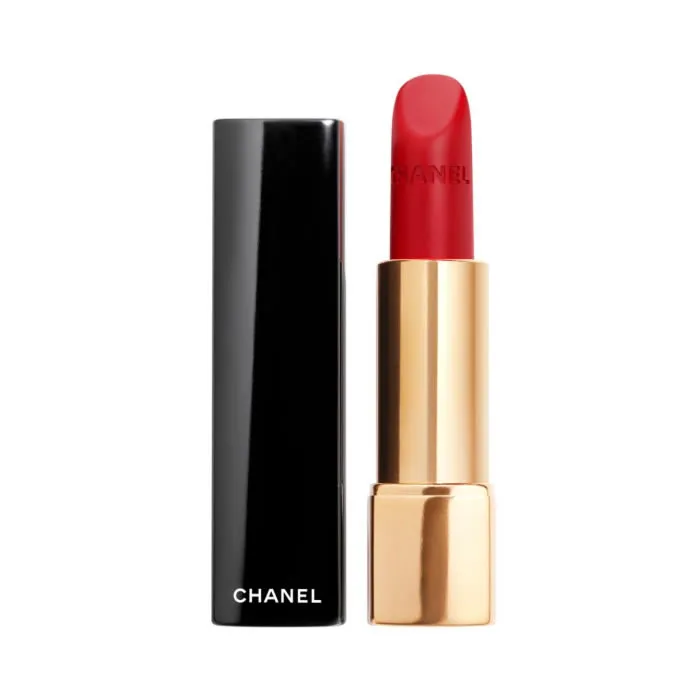 Chanel Rouge Allure Velvet Colore labbra opaco luminoso 56 Rouge Charnel