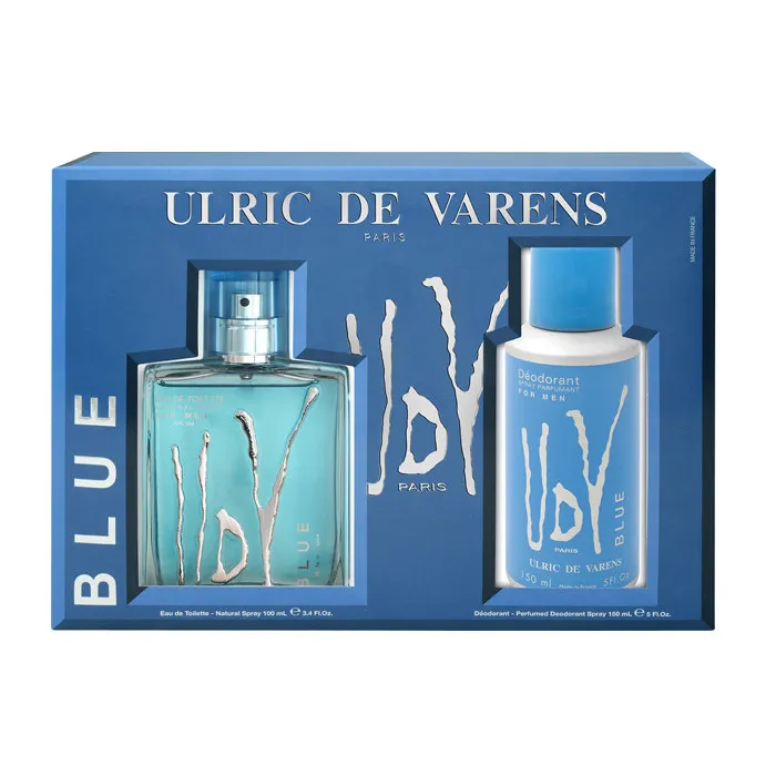 Ulric De Varens Blue Eau De Toilette Spray 100ml Set 2 Pieces Ulric De Varens Blue Eau De Toilette Spray 100ml Set 2 Pieces