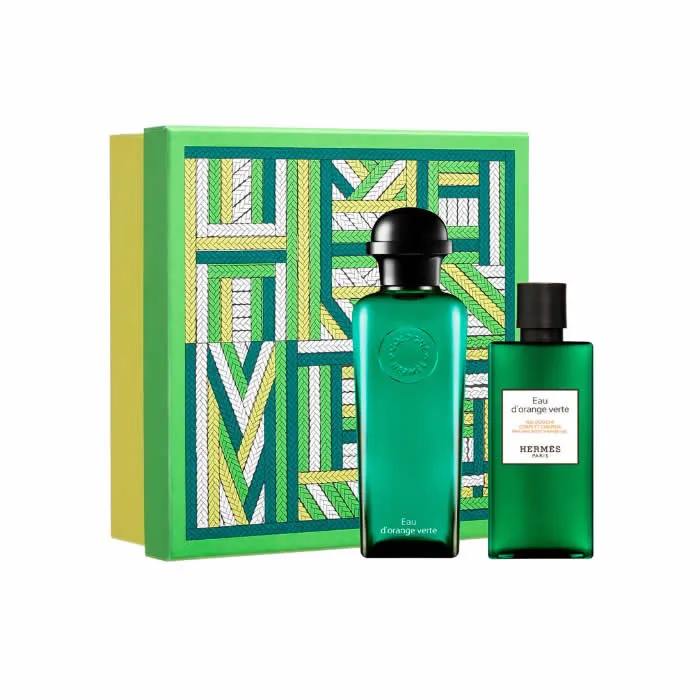Hermès Eau D’Orange Verte Eau De Colonia Spray 100ml Set di 2 Pezzi