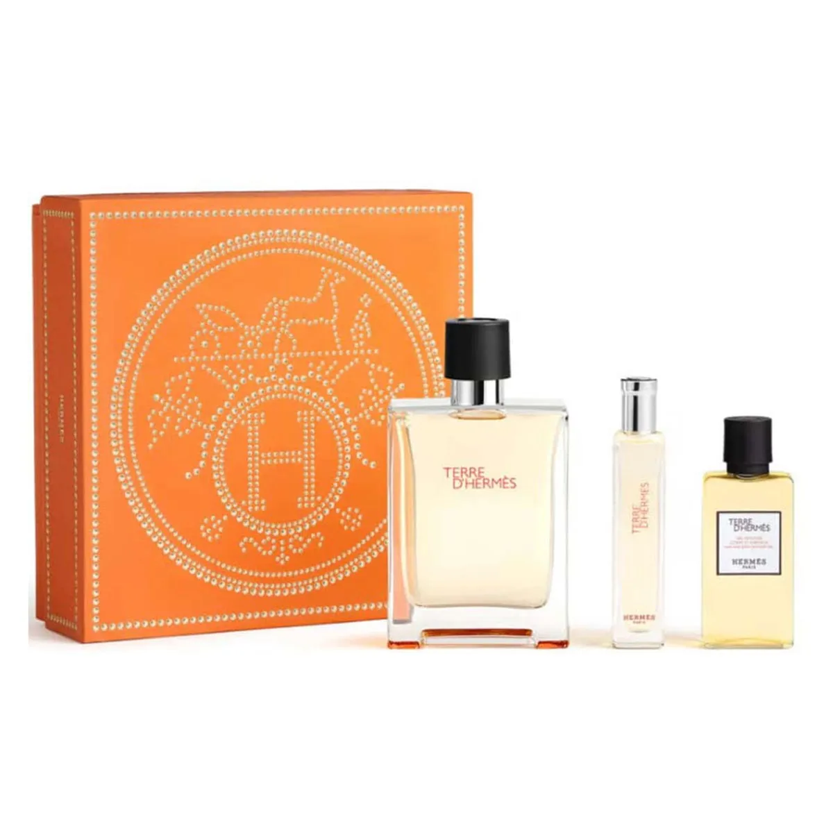 Hermès Set Terre D’hermes Edt 100ml Gel 40ml Mini 15ml@