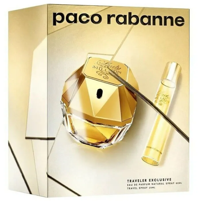 Paco Rabanne Lady Million Eau de Parfum Spray 80 ml Set da 2 Pezzi