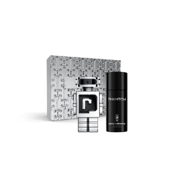 Paco Rabanne Phantom Eau de Toilette Spray 100ml Set di 2 pezzi Natale 2023
