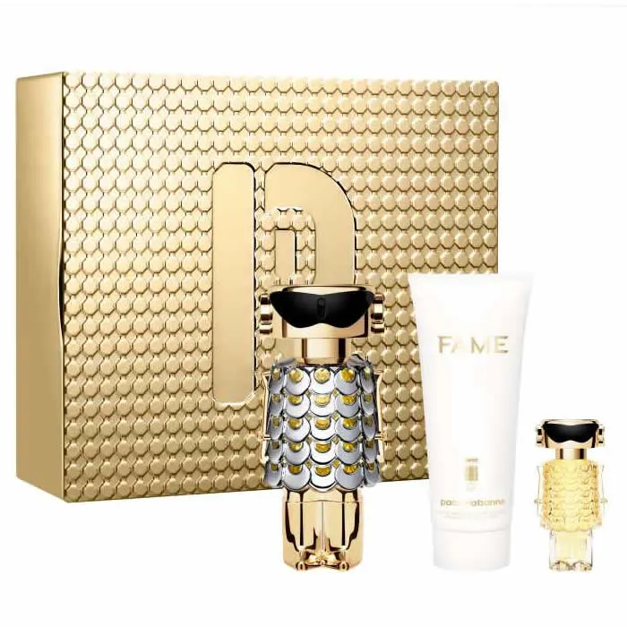 Paco Rabanne Fame Eau de Parfum Spray 80ml Set da 3 Pezzi