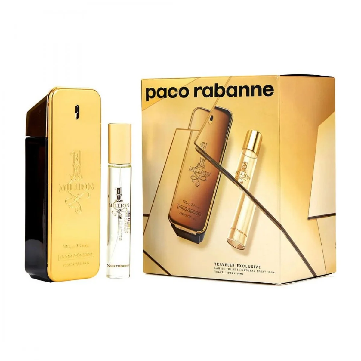 Paco Rabanne One Million Edt Sp 100 ml Ts 20ml Set da viaggio