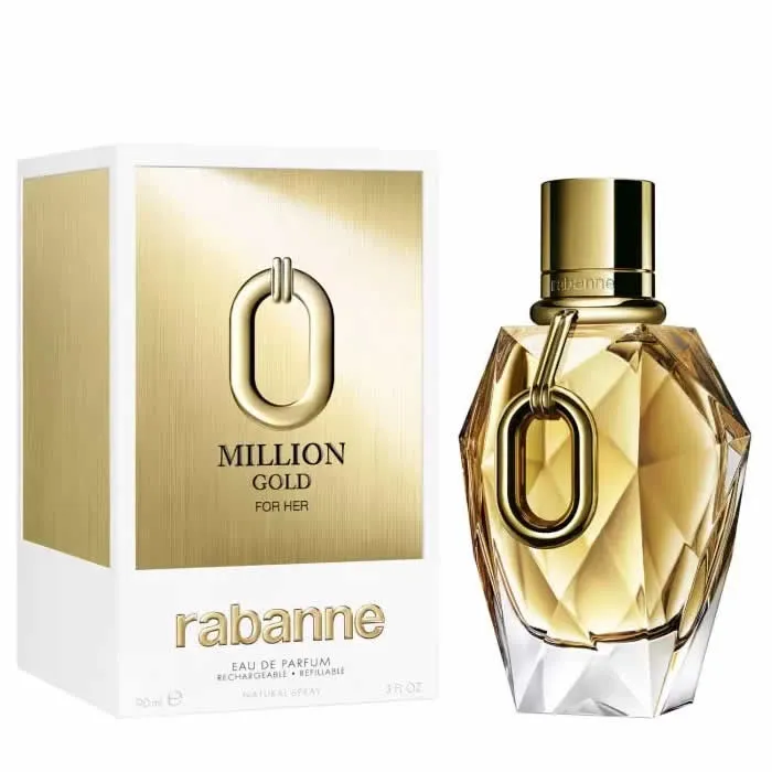Rabanne Million Gold For Her Eau De Parfum Spray 90ml Ricaricabile — foto 1