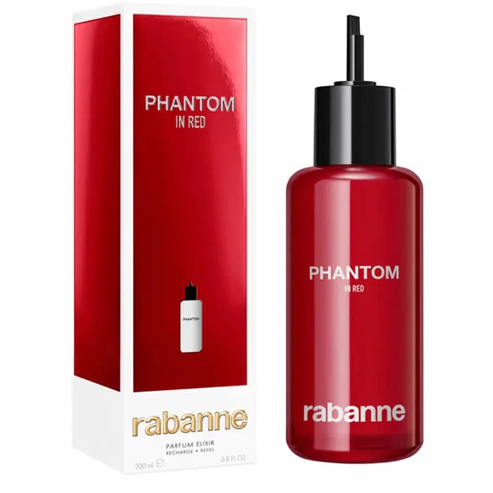 Rabanne Phantom In Red Parfum Elixir Parfum 200ml Recharge