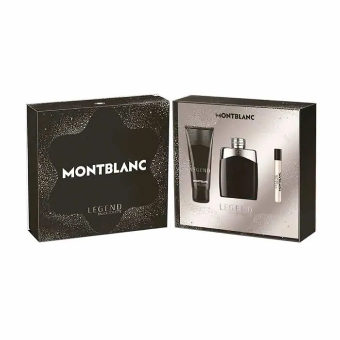 Montblanc Legend Eau de Toilette Spray 100ml Set di 3 pezzi