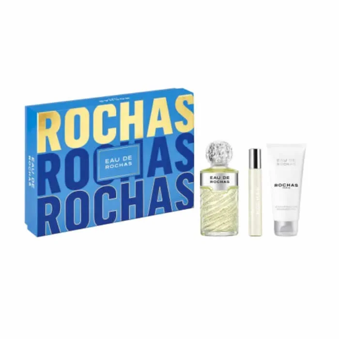 Eau De Rochas Eau de Toilette Vaporisateur 100ml Coffret 3 Produits