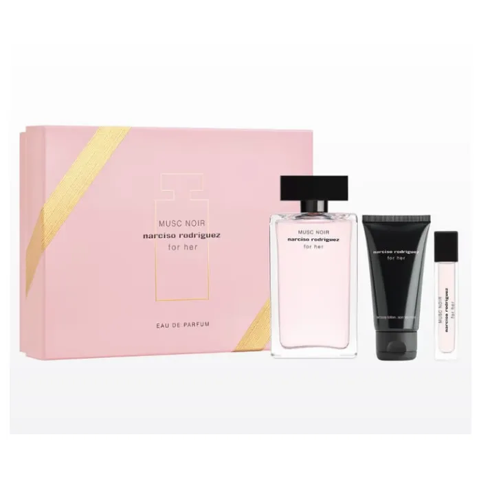 Narciso Rodriguez For Her Musc Noir Eau De Parfum Spray 100 ml Set natalizio