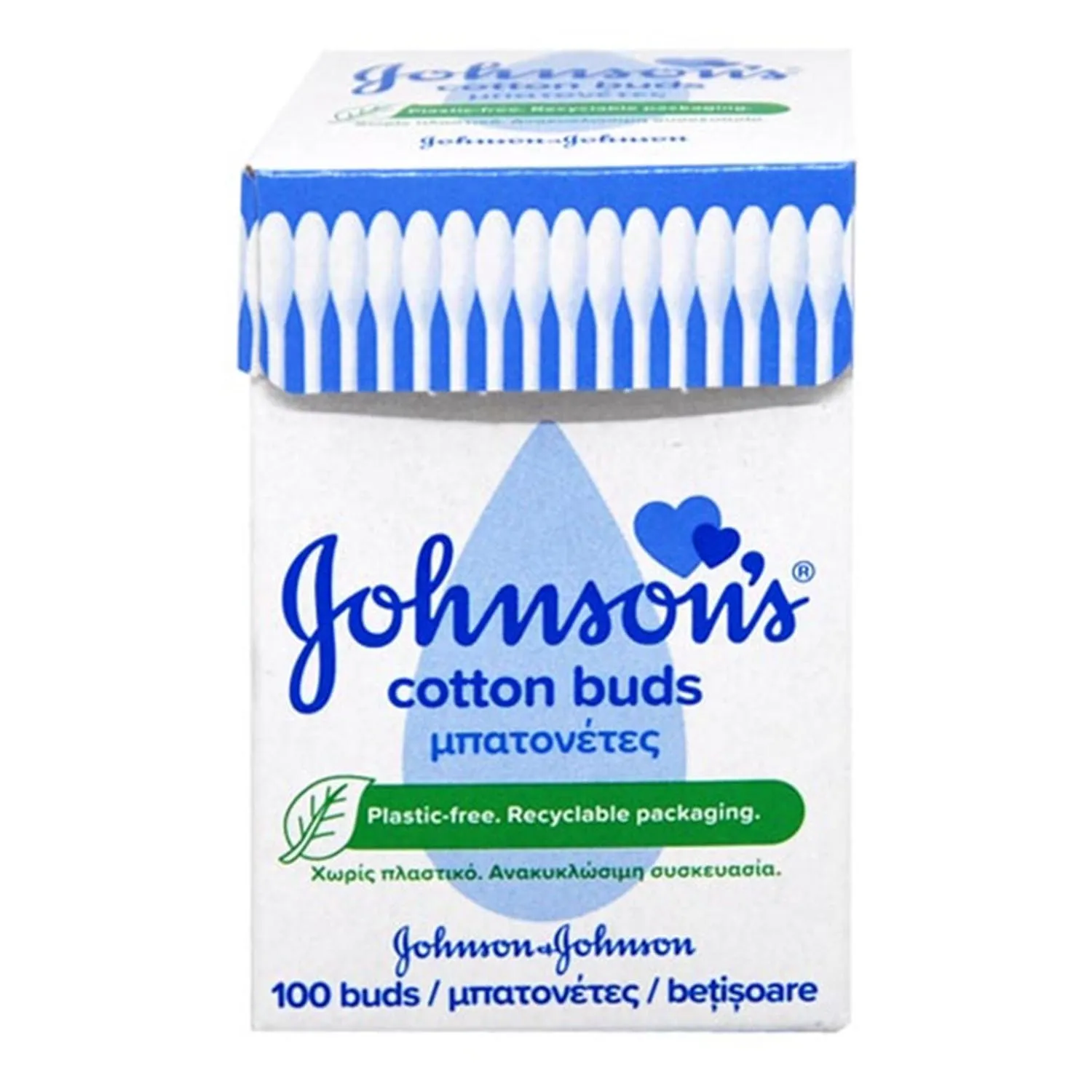 Johnson’s Johnsons Cotton Bastoncillos Confezione da 100 pezzi