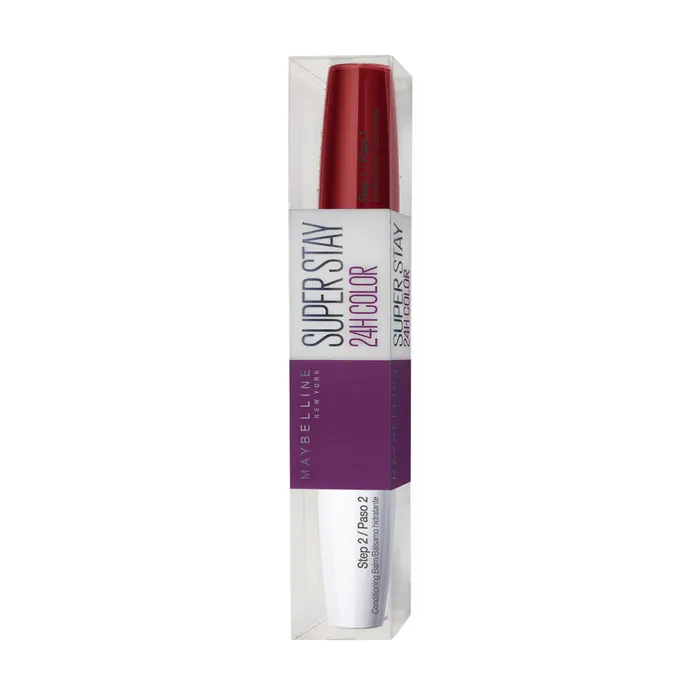 Maybelline Superstar 24 2-Step Liquid Lispstick Makeup 510 Red Passion — foto 3