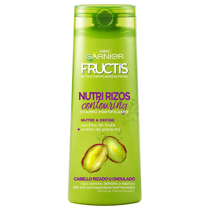 Garnier Fructis Nutri Rizos Shampoo Fortificante Contorno Capelli 360ml