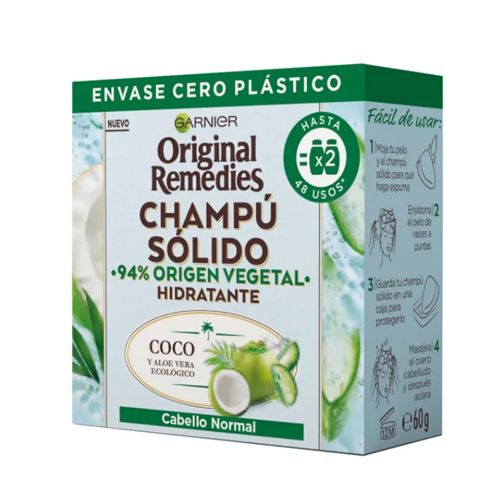 Garnier Original Remedies Shampoo Solido per Capelli Normali 60g