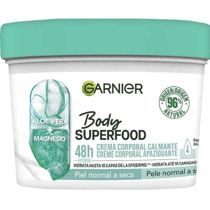 Garnier Body Superfood Aloe Vera Crema Corpo Lenitiva 380ml