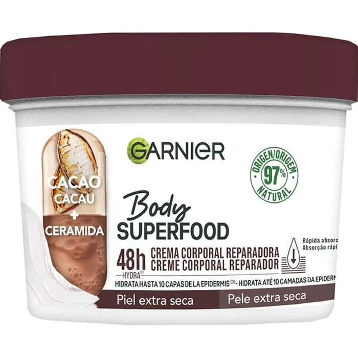 Garnier Body Superfood Crema Corpo Riparatrice al Cacao 380ml
