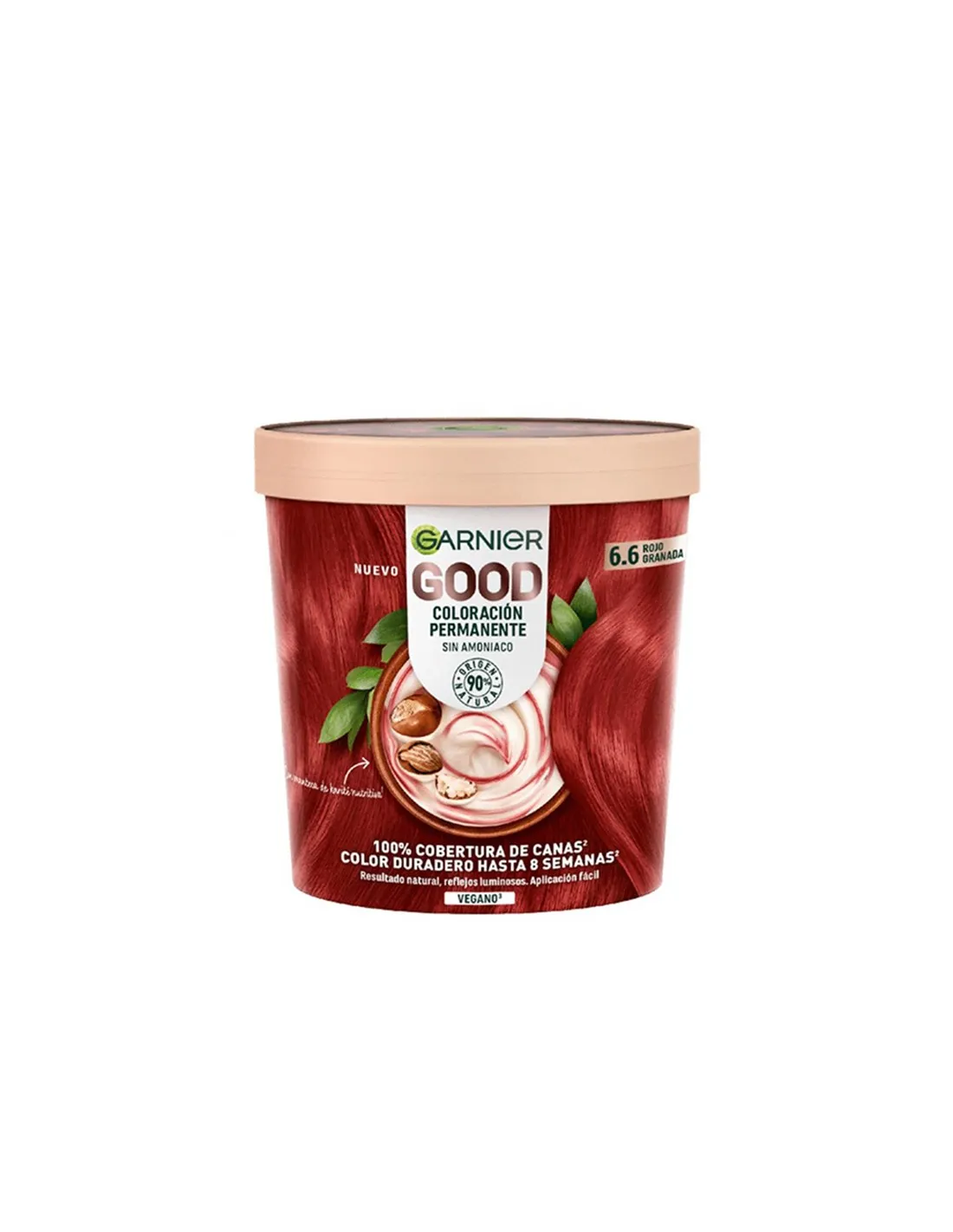 Garnier Good Colorazione Permanente per Capelli 6.6 Rosso Melograno 1 Unità