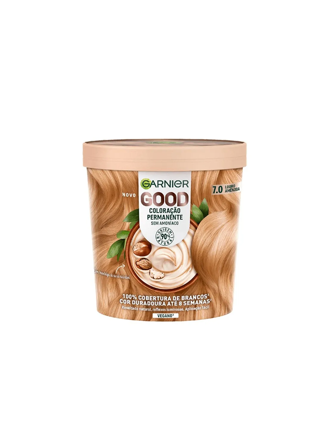 Garnier Good Colorazione Permanente per Capelli 7.0 Biondo Mandorla 1 Unità