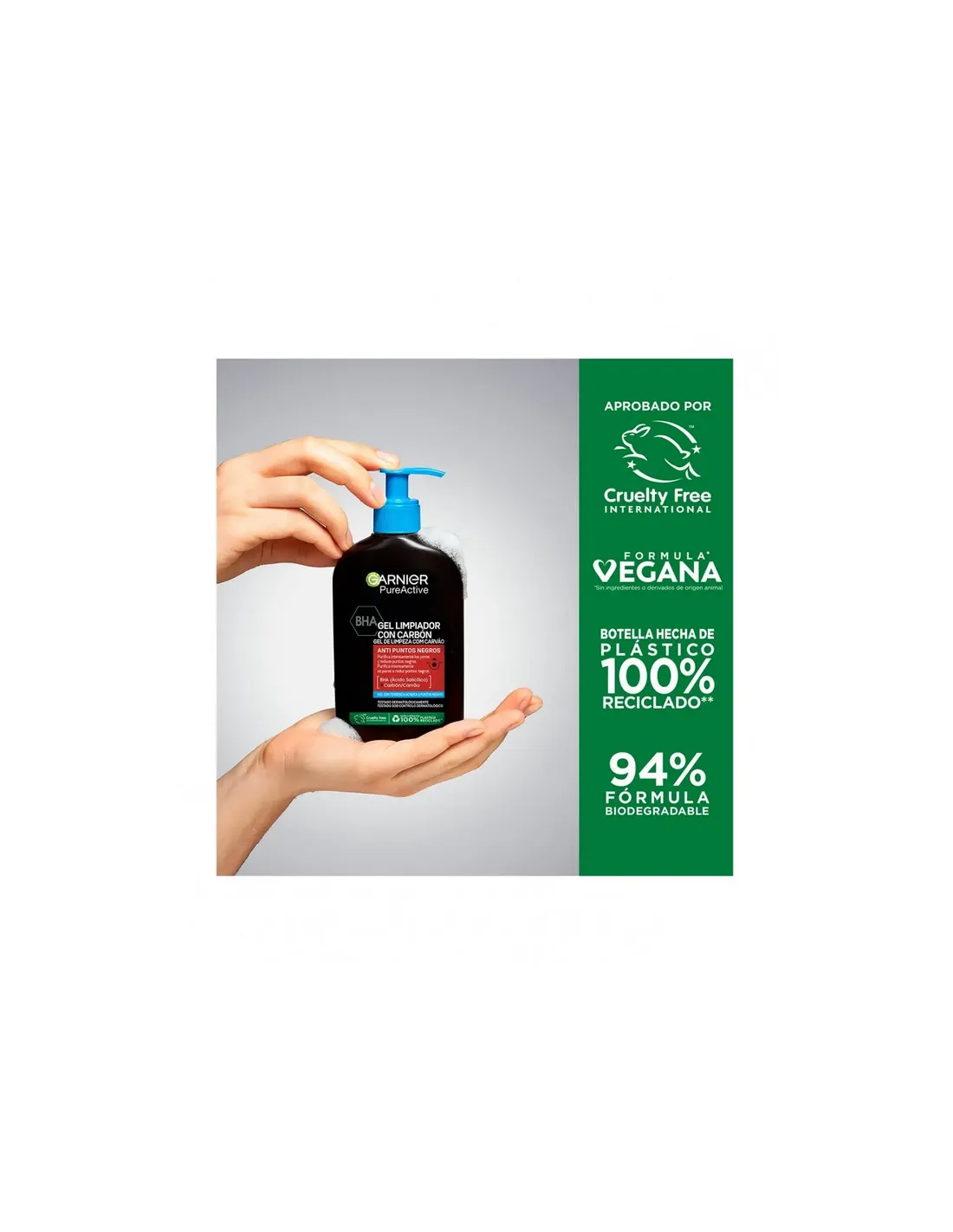 Garnier Pure Active Gel Detergente al Carbone 250ml