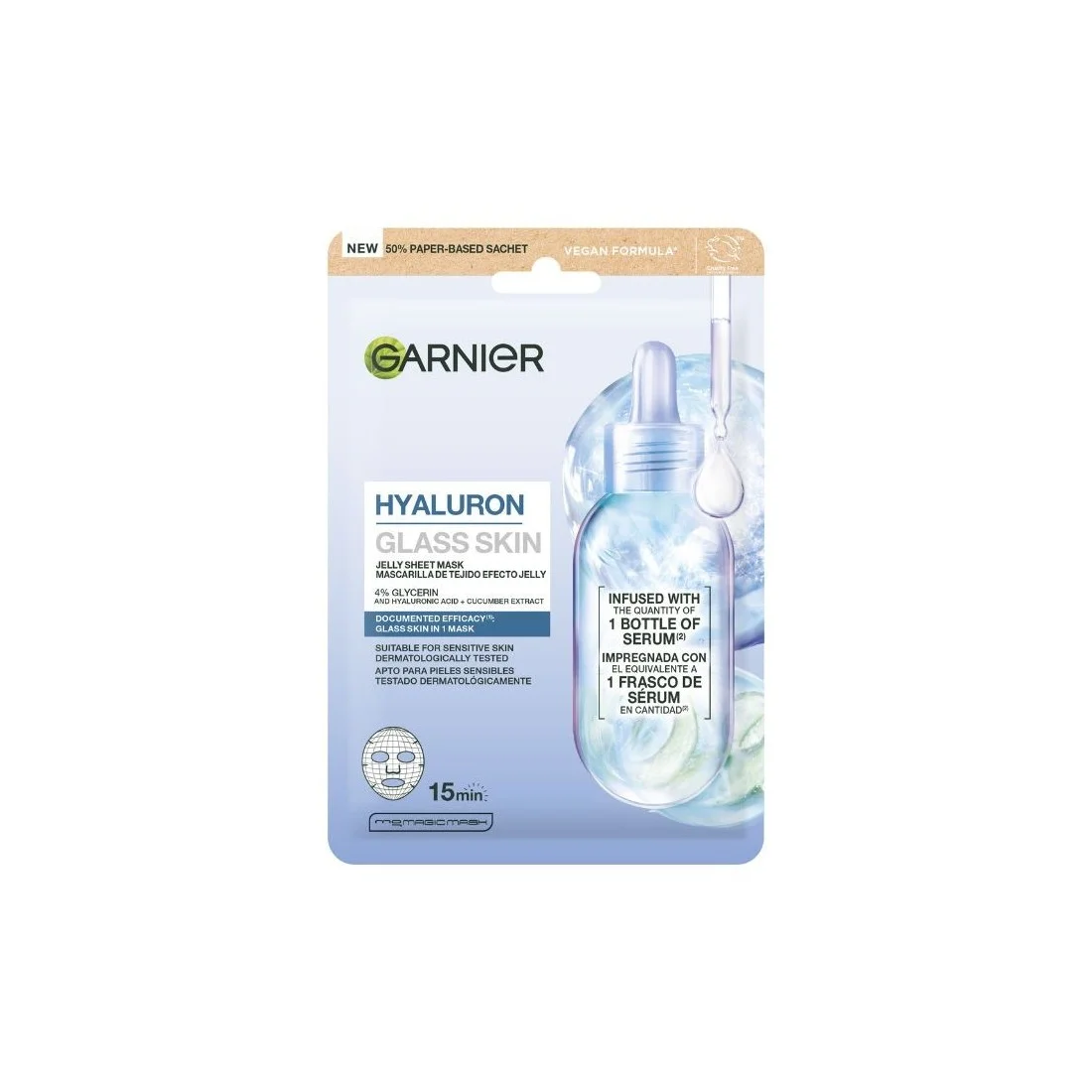 Garnier Pure A Mascarilla Glass Skin Garnier Pure A Mascarilla Glass Skin