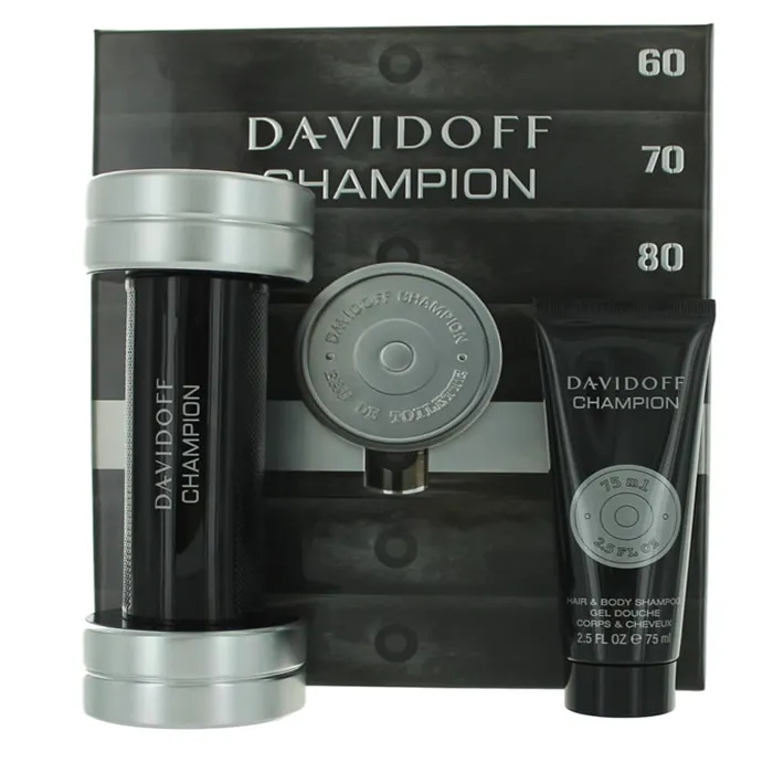Davidoff Champion Eau De Toilette Spray 90 ml Set 2 Pezzi