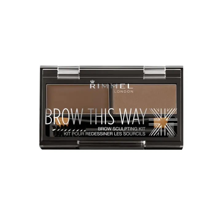Kit per la scultura delle sopracciglia Rimmel Brow This Way 002 Marrone medio