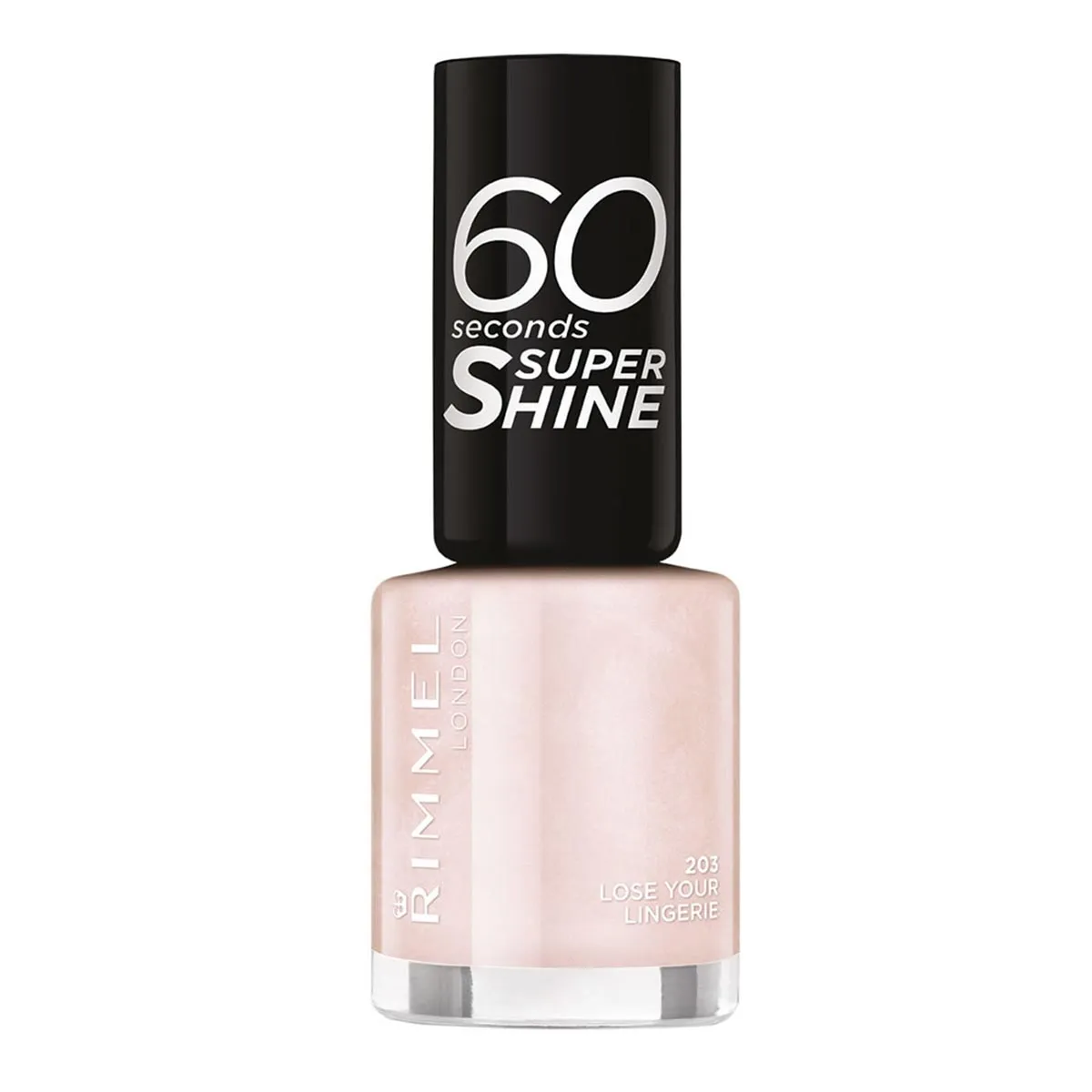 Smalto per unghie Rimmel London 60 Seconds Super Shine 203 Lose Your Lingerie