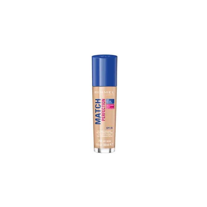 Fondotinta Rimmel Match Perfection SPF20 200 Beige Chiaro