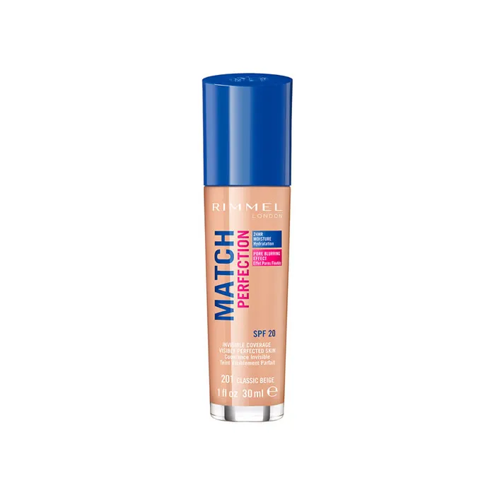 Fondotinta Rimmel London Match Perfection SPF20 201 Classic Beige 30 ml