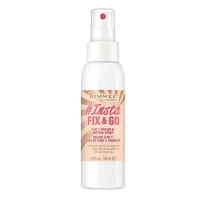 Rimmel London Lasting Finish Fix y Go 2 In 1 Primer e Spray Fissante 100