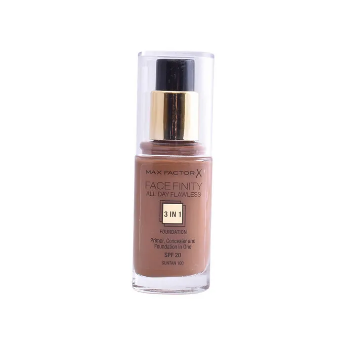 Max Factor Facefinity 3 in 1 Primer, correttore e fondotinta SPF20 100 abbronzatura 30 ml