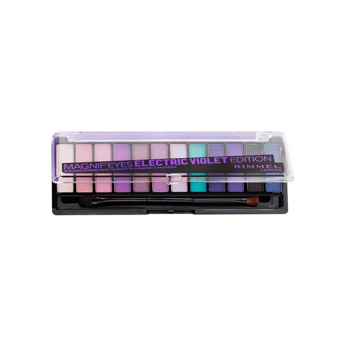 Rimmel London Magnif’Eyes Eyeshadow Palette 008 Electric Violet 12 tonalità