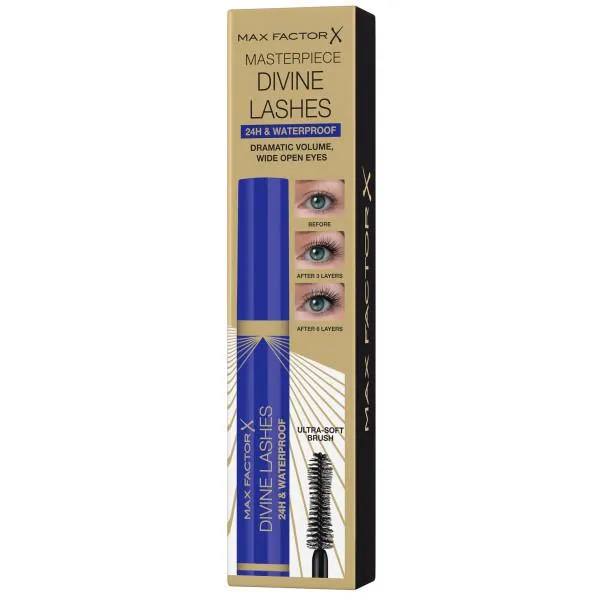 Max Factor Divine Lashes 24h e Mascara Waterproof Nero